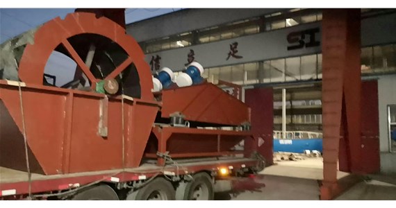 大型脫水篩、輪式洗沙機發(fā)貨福建